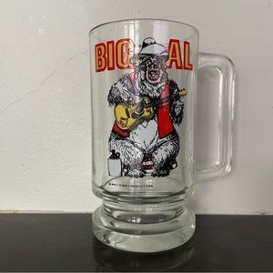Vintage Walt Disney Country Bear Jug Band Jamboree BIG AL Guitar Glass Mug